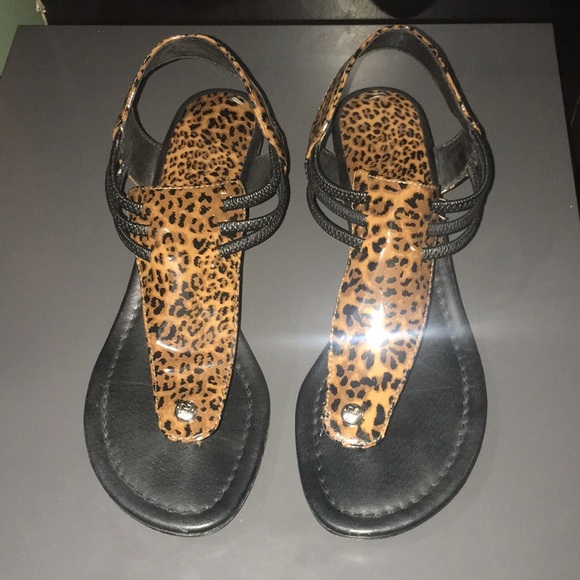 Leopard Sandals - Picture 1 of 5